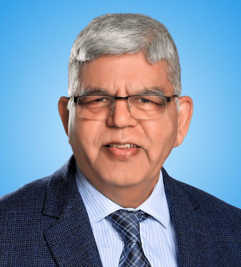 Portrait of Prof. Amod Gupta, Professor Emeritus at PGIMER Chandigarh and Advisory member of the Uveitis Society of India (USI), specialist in Uveitis and Retinal diseases.